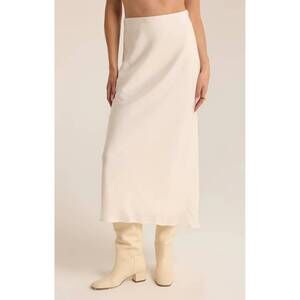 NEW Z SUPPLY europa poly sheen skirt in europa-poly-sheen-midi-skirt-sea-salt